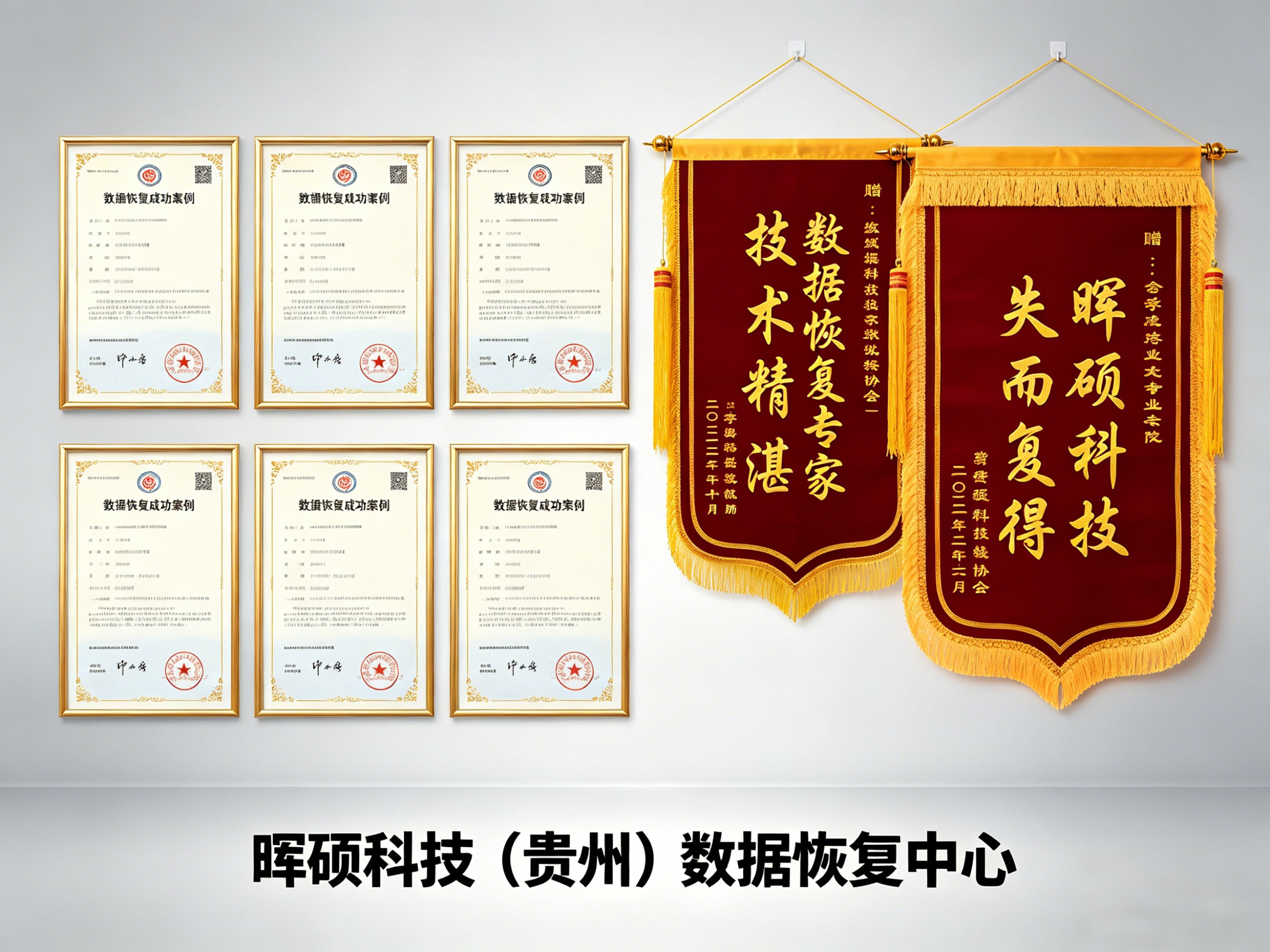 数据恢复成功案例与荣誉展示墙